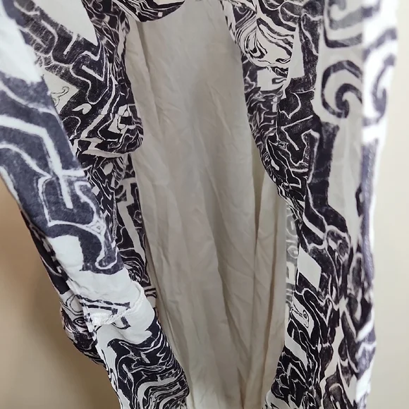 Anthropologie Sleeveless Scoop-Neck Maxi Dress Black/ White Size Xs